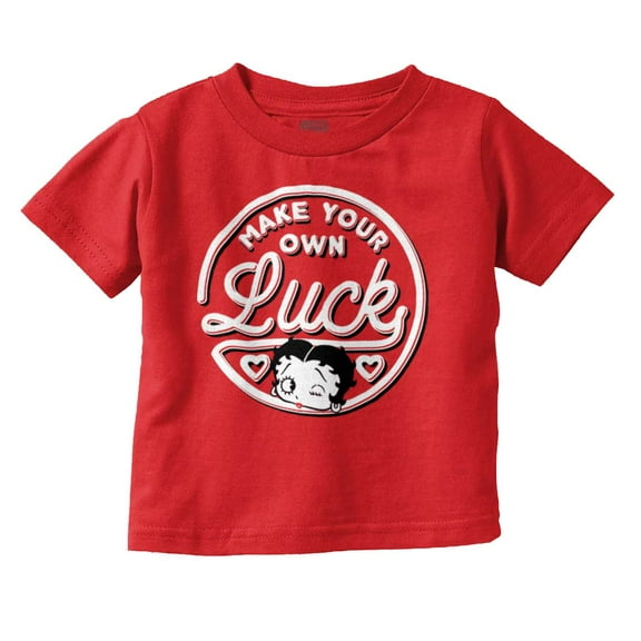Betty Boop Your Own Luck Girl Power Youth T Shirt Tee Girls Infant Toddler Brisco Brands 3T
