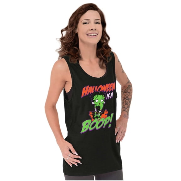 Betty Boop Zombie Halloween Treat Women Plus Size Tank Top Brisco Brands 3X