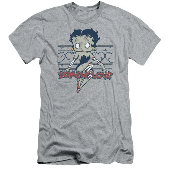 Betty Boop - Zombie Pinup - Slim Fit Short Sleeve Shirt - Small