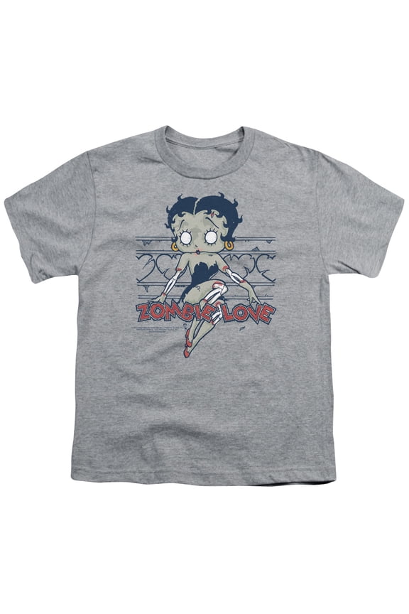 Betty Boop - Zombie Pinup - Youth Short Sleeve Shirt - Small