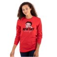 thumbnail image 1 of Betty Boop and Pudgy Adorable Cute Women's Long Sleeve T Shirt Brisco Brands S, 1 of 6
