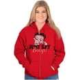 thumbnail image 1 of Betty Boop and Pudgy Adorable Cute Zip Hoodie Sweatshirt Women Brisco Brands M, 1 of 6