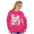 thumbnail image 1 of Betty Breast Cancer Get Your Pink On Women Plus Size Sweatshirt Brisco Brands 2X, 1 of 5