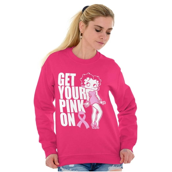 Betty Breast Cancer Get Your Pink On Women Plus Size Sweatshirt Brisco Brands 2X