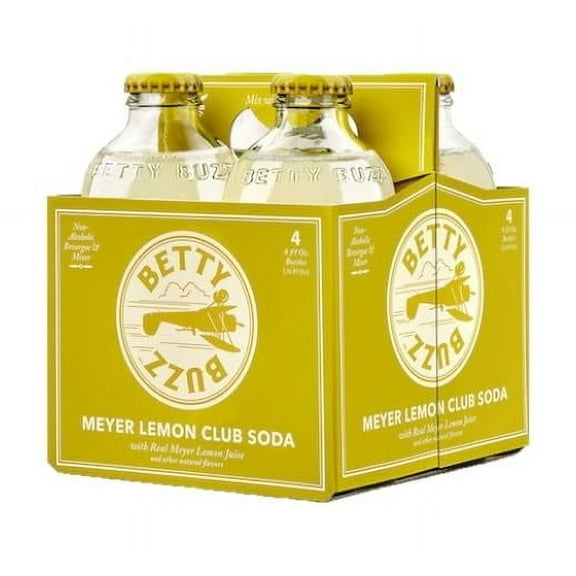 Betty Buzz Cocktail Mixer Meyer Lemon Club 4 Pack 36 oz (Pack Of 6)