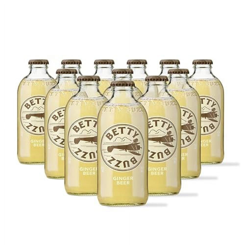 Betty Buzz Ginger Beer, Premium Sparkling Soda by Blake Lively (12 pack