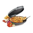 thumbnail image 1 of Betty Crocker 1440W Electric Indoor Pizza Maker Plus, Silver - Nonstick Griddle Pan, 1 of 4