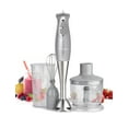 BETTY CROCKER Immersion Blender for Home & Kitchen, 2Speed Hand Mixer Electric Handheld with