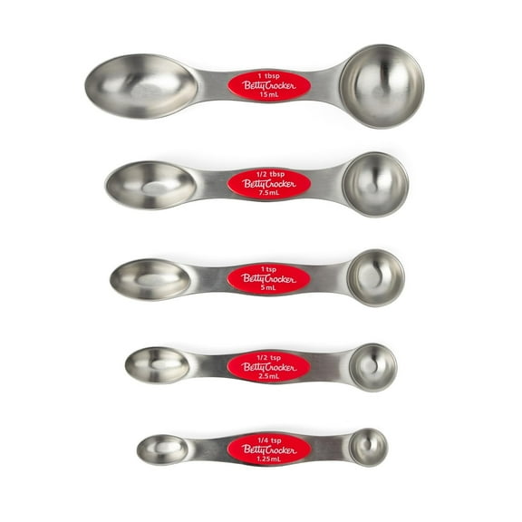 Betty Crocker5 Piece Stainless Steel Measuring Spoons Set