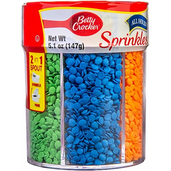 Betty Crocker All Holiday 6-Cell Decors - Assorted Colors - 5.1 oz