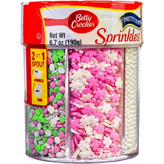 Betty Crocker 6-Cell Decors - Pretty In Pink - 6.7 oz