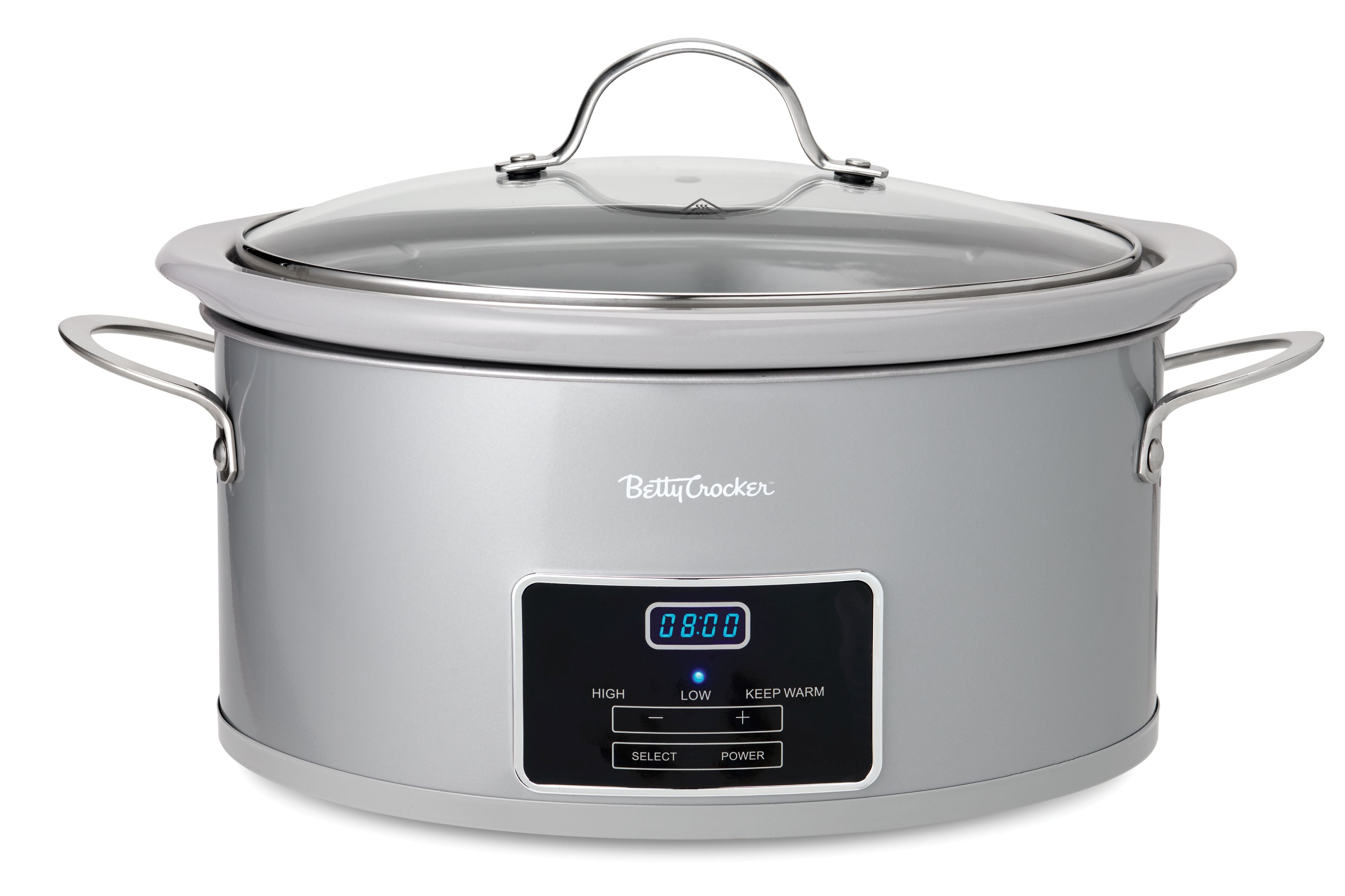Betty Crocker 6Quart Oval Digital Slow Cooker, Programmable Crock Pot