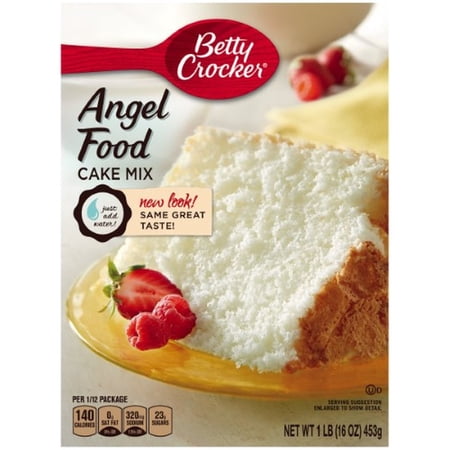 Betty Crocker Angel Food White Cake Mix 16 oz (Pack of 2)