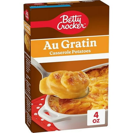 Betty Crocker Au Gratin Casserole Potatoes, Made with Real Cheese, 4 oz Box(pack of 2)