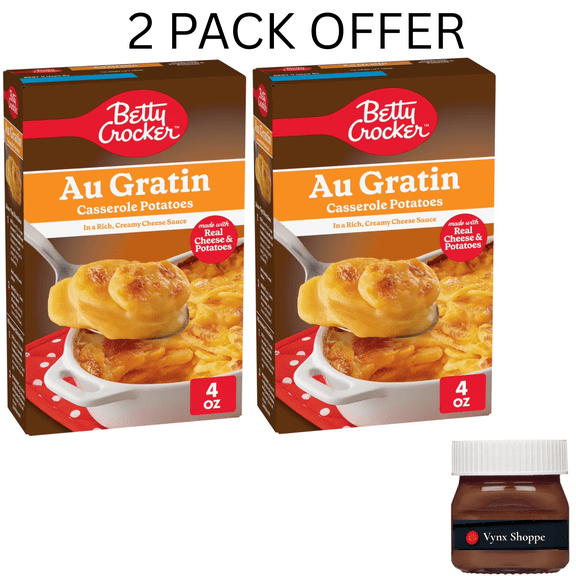 Betty Crocker Au Gratin Casserole Potatoes, Made with Real Cheese, 4 oz Box