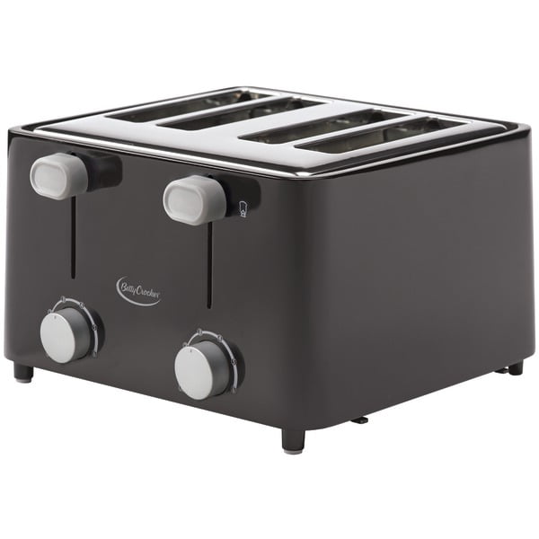 Betty Crocker BC2626CB 4Slice Toaster, Black