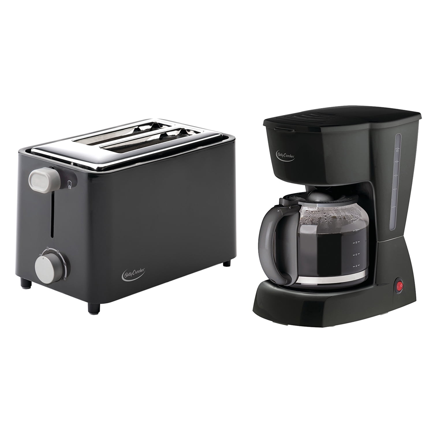 Betty Crocker BC 2806CB 12 Cup Coffee Maker BC 2605CB 2 Slice