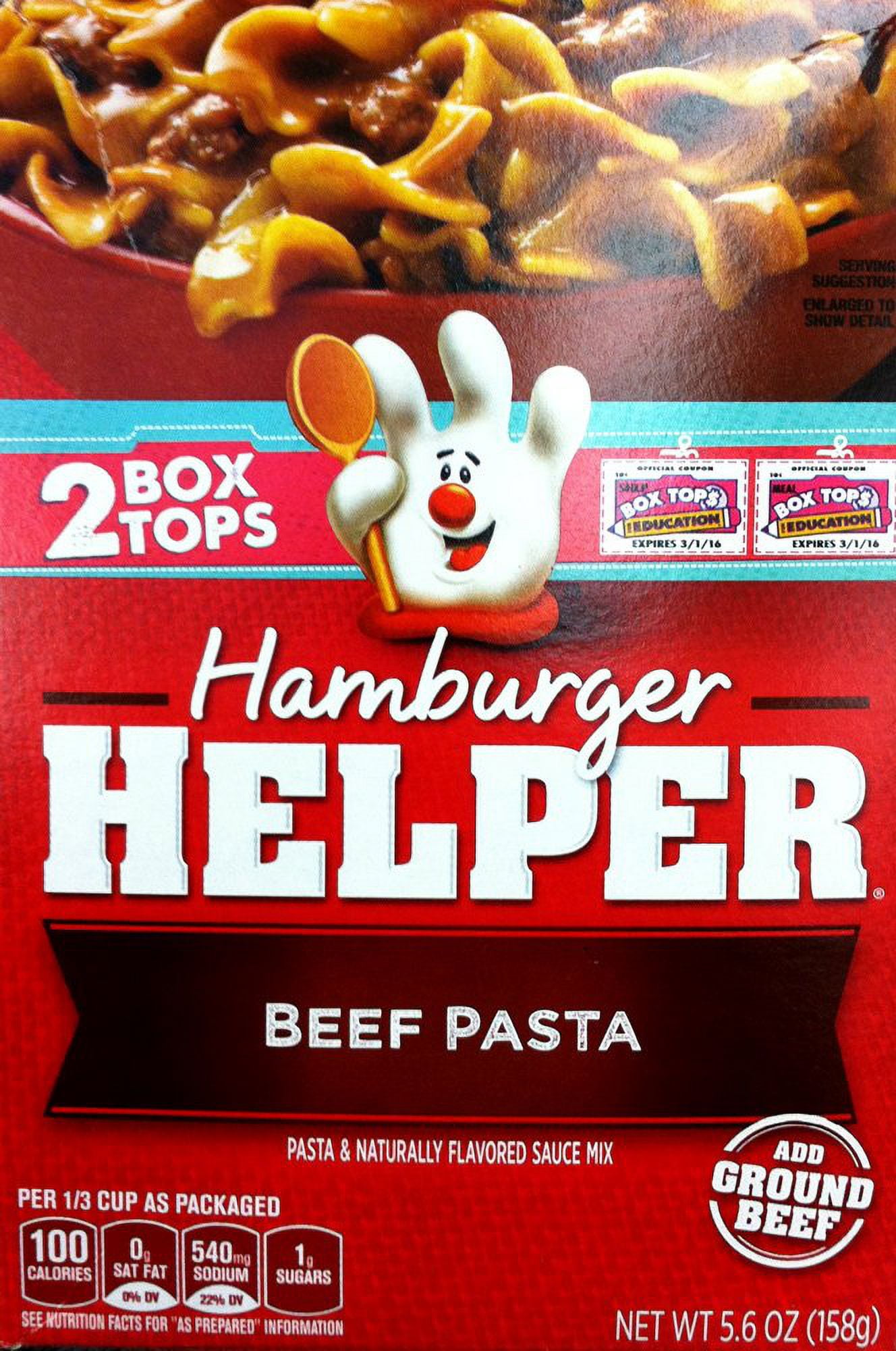 Betty Crocker Beef Pasta Hamburger Helper 5.6Oz (2 Pack)