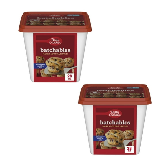 Betty Crocker Batchables Blueberry Muffin Mix, Mix and Bake 4 to 12 per batch, 28 oz. (Pack of 2)