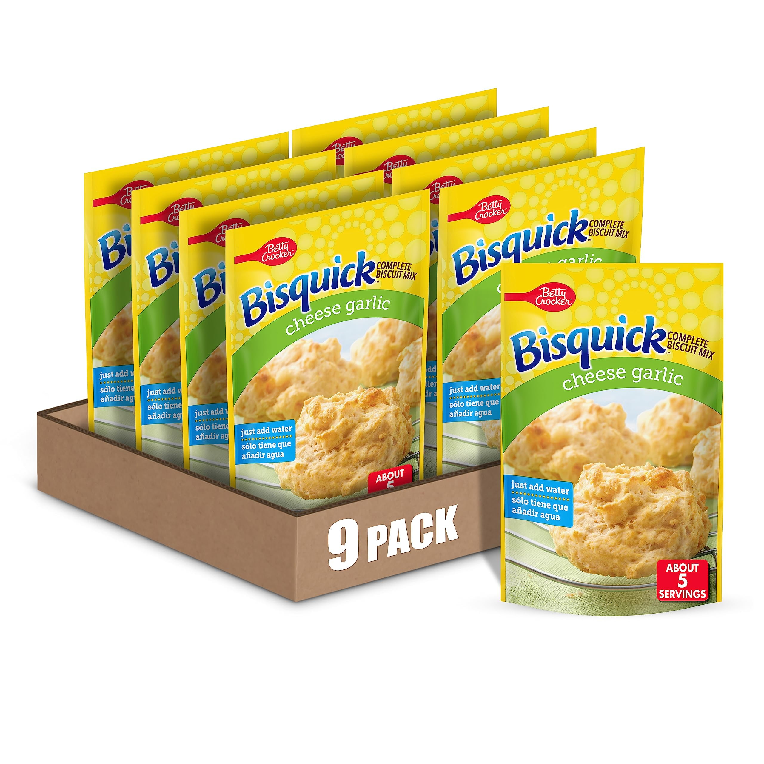 Betty Crocker Bisquick Complete Cheese Garlic Biscuit Mix, Just Add