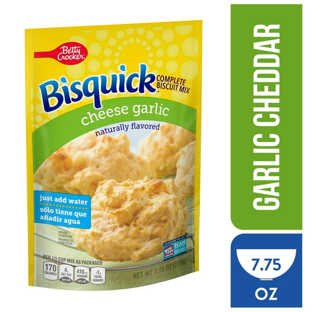 Betty Crocker Bisquick Complete Cheese Garlic Biscuit Mix, Just Add