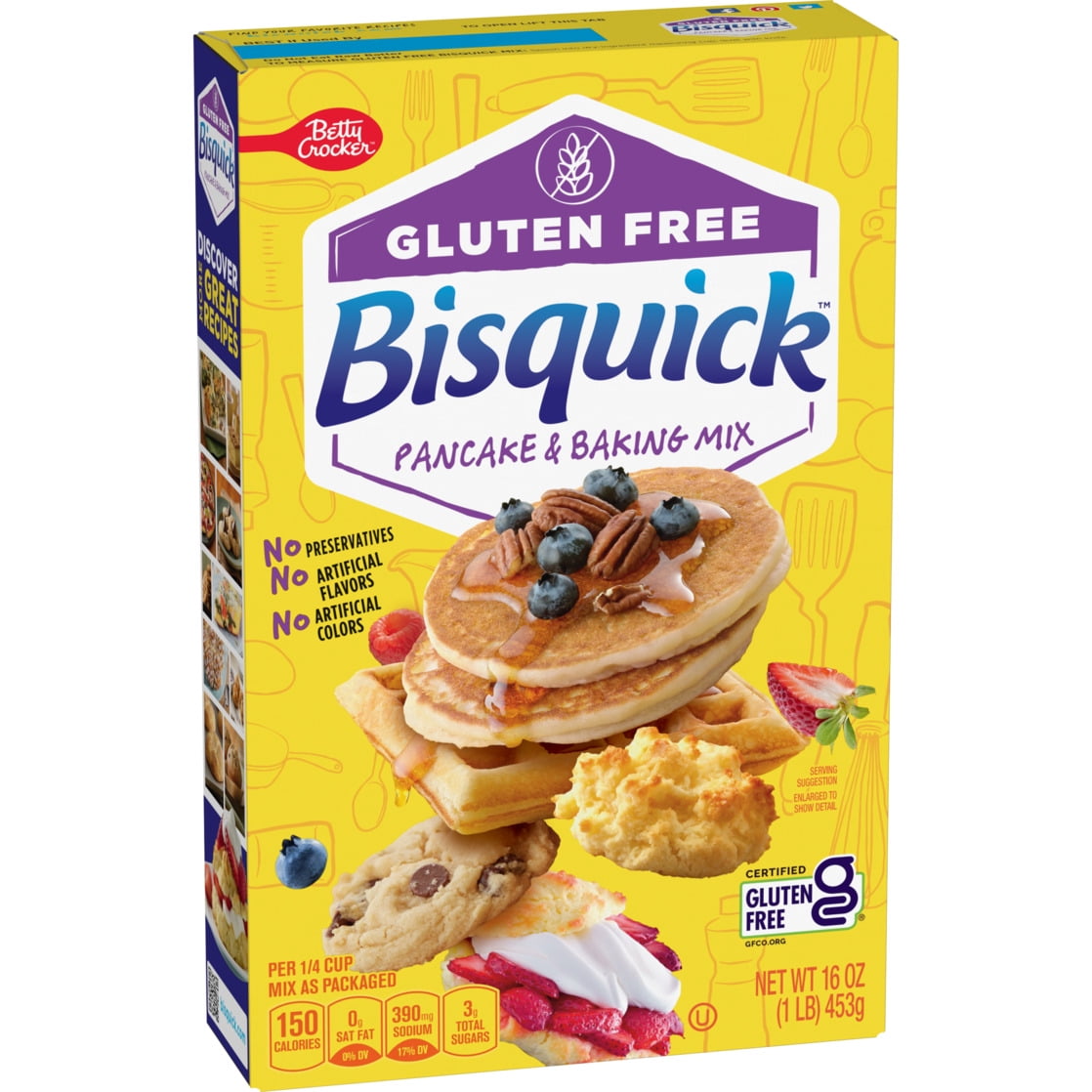 Betty Crocker Bisquick, Gluten Free Pancake and Baking Mix, 16 oz