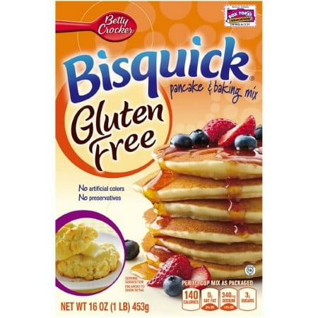 Betty Crocker Bisquick Gluten Free Pancake and Waffle Mix (Pack of 32)