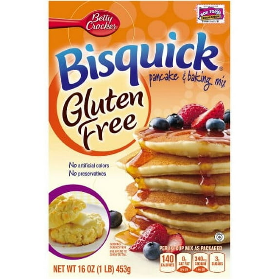 Betty Crocker Bisquick Gluten Free Pancake and Waffle Mix (Pack of 48)