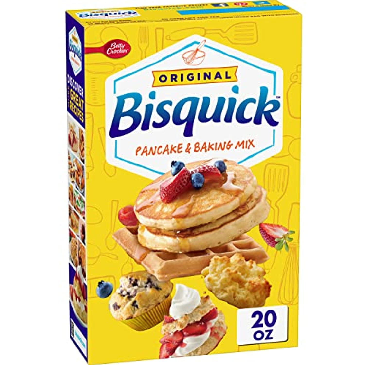 Betty Crocker Bisquick Pancake And Baking Mix, 12 Pack, 20 Oz