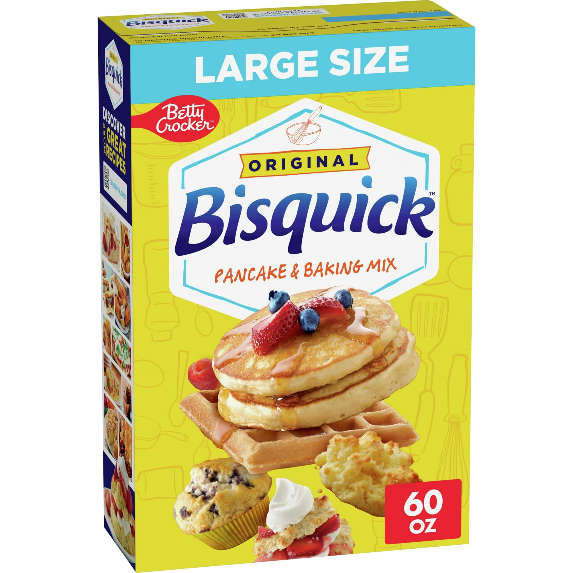 Betty Crocker Bisquick Pancake and Baking Mix, 60 oz