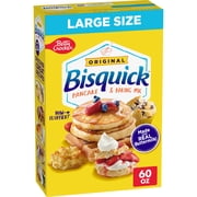 Betty Crocker Bisquick Pancake and Baking Mix, Original, Large Size, 60 oz