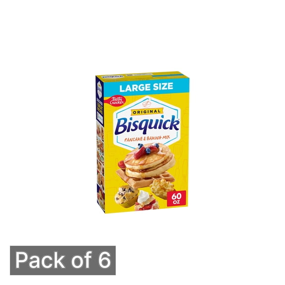 Betty Crocker Bisquick Pancake and Baking Mix (Pack of 6)