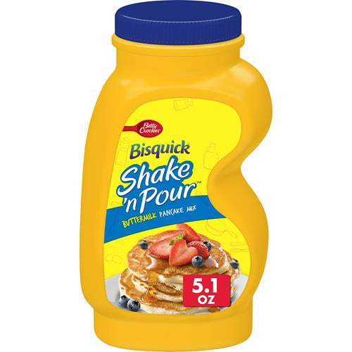 Betty Crocker Bisquick Shake N Pour, Buttermilk Pancake Mix, 5.1 Oz - Pack of 2