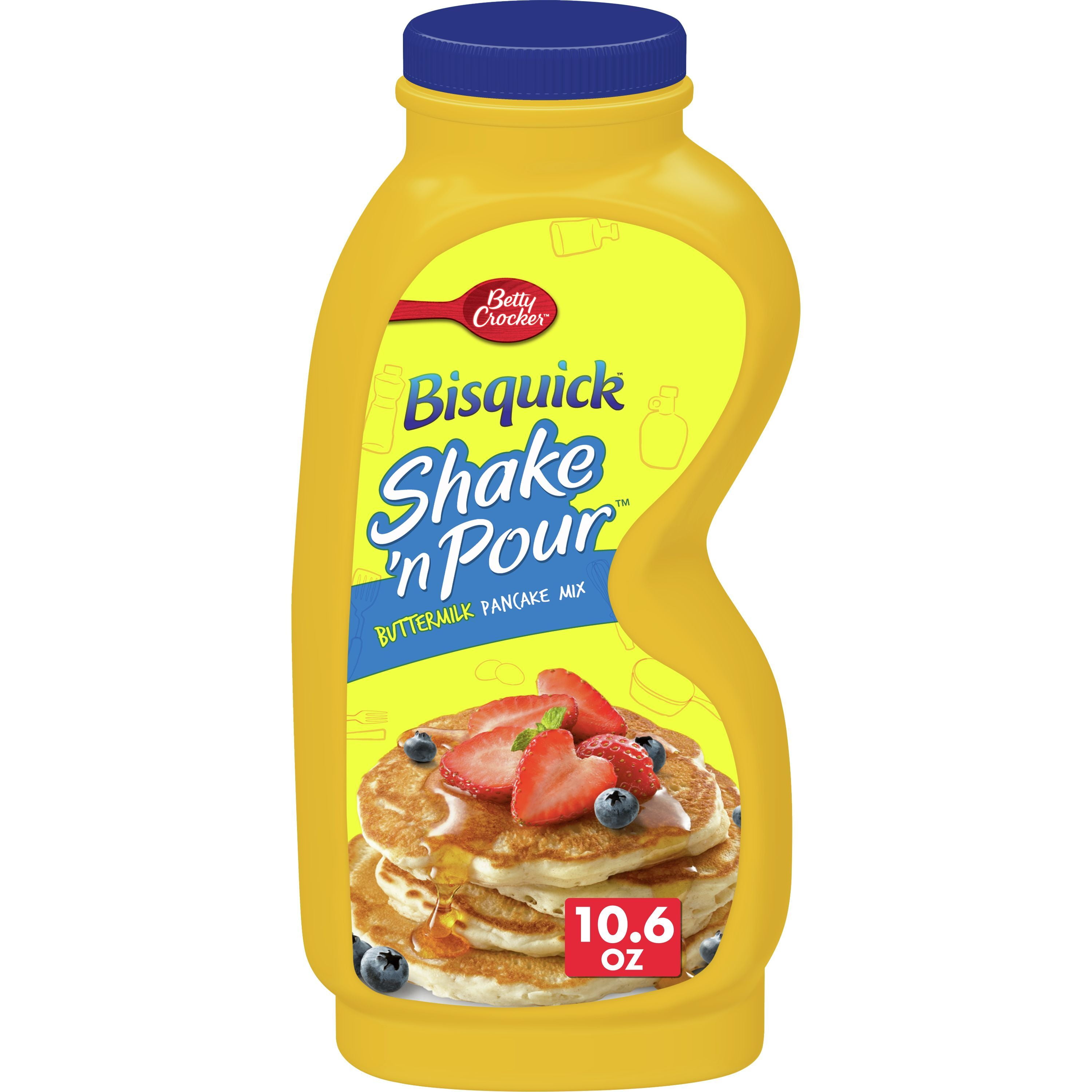 salt tack Skuldre på skuldrene Betty Crocker Bisquick Shake 'n Pour Buttermilk Pancake Mix, 10.6 oz. -  Walmart.com