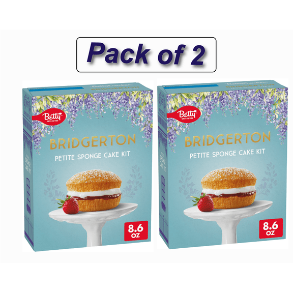 Betty Crocker Bridgerton Petite Sponge Cake Baking Kit - 8.6oz (Pack of 2)