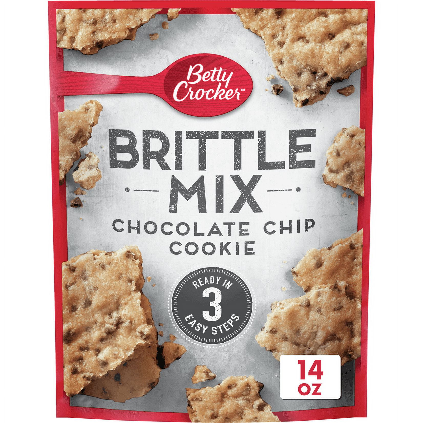 Betty Crocker Brittle Mix, Chocolate Chip Cookie, 14 oz