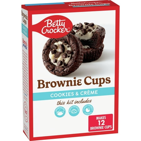 Betty Crocker Brownie Cups Mix, Cookies and CrÃ¨me, 13.6 oz