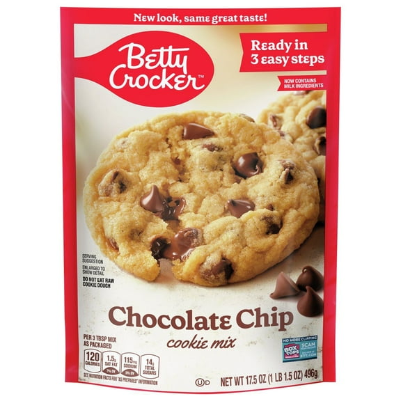 Betty Crocker Chocolate Chip Cookie Mix - 17.5 oz (Pack of 2)