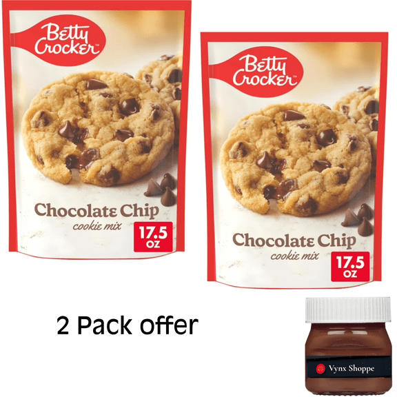 Betty Crocker Chocolate Chip Cookies, Cookie Baking Mix, 17.5 oz