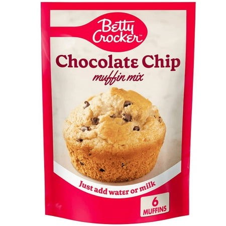 Betty Crocker Chocolate Chip Muffin Mix, 6.5 Oz (Pack Of 9)