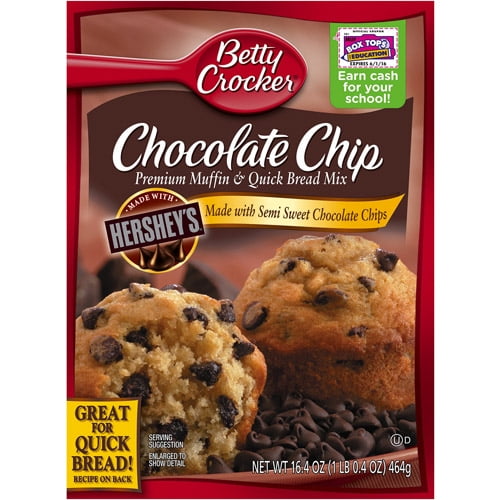 Betty Crocker Chocolate Chip Premium Muffin & Quick Bread Mix, 16.4 oz