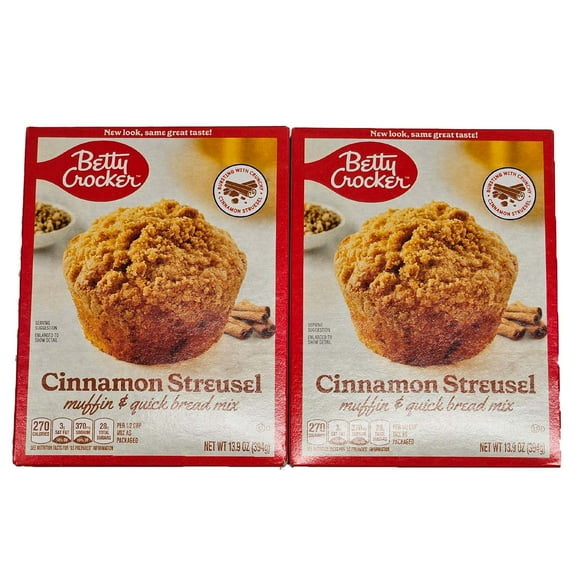 Betty Crocker Cinnamon Streusel Muffin & Quick Bread Mix (2-Pack)