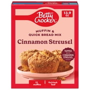 Betty Crocker Cinnamon Streusel Muffin and Quick Bread Mix, 13.9 oz