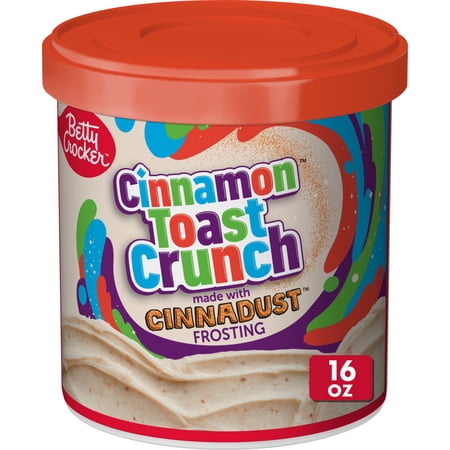 Betty Crocker Cinnamon Toast Crunch Frosting, Made with Cinnadust, 16 oz