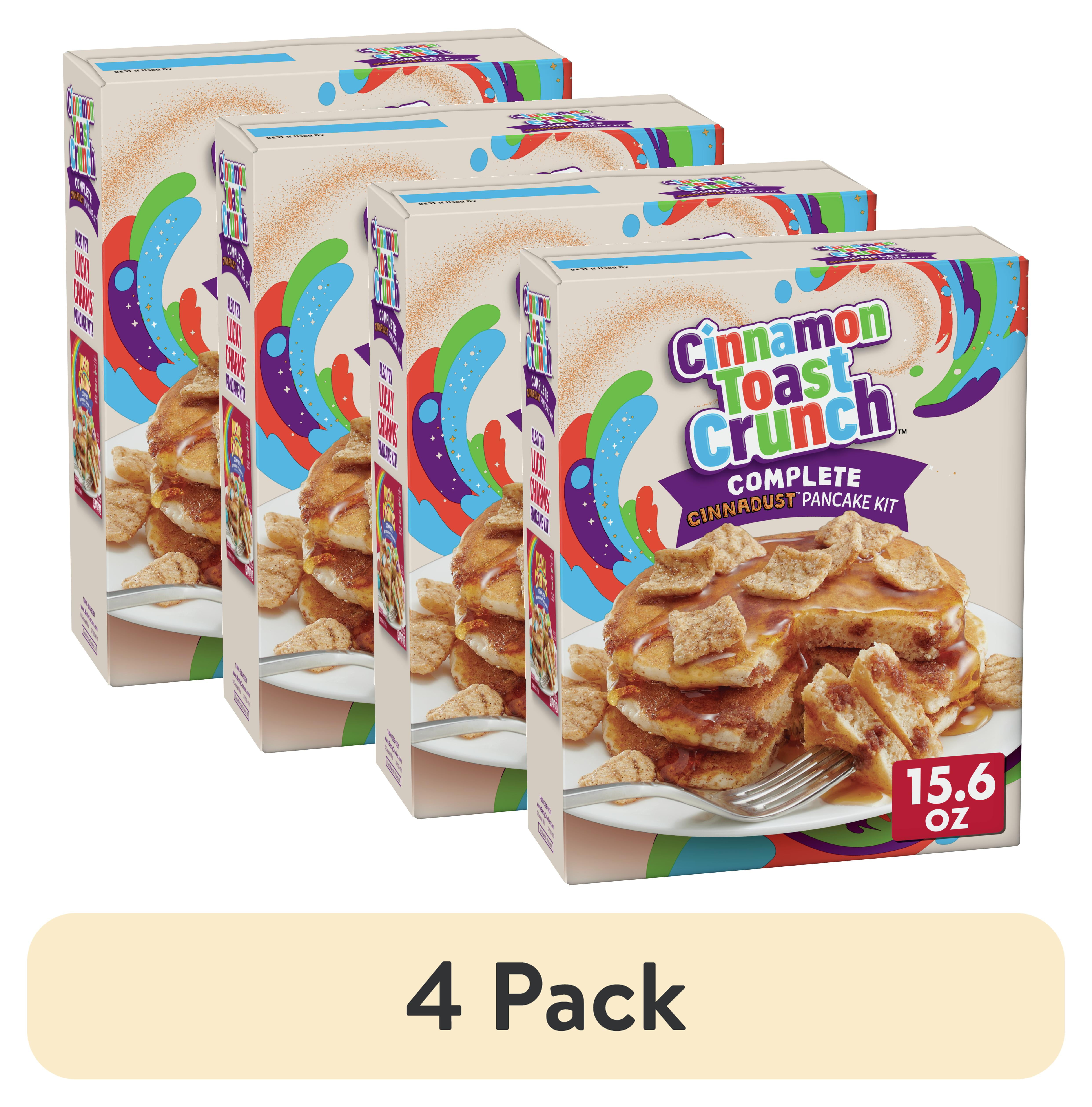 (4 pack) Betty Crocker Cinnamon Toast Crunch Pancake Kit, Baking Mix