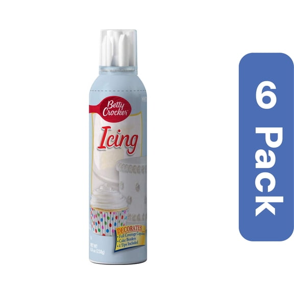 Betty Crocker Cloud White Cupcake Icing 8.4 oz (Pack Of 6)