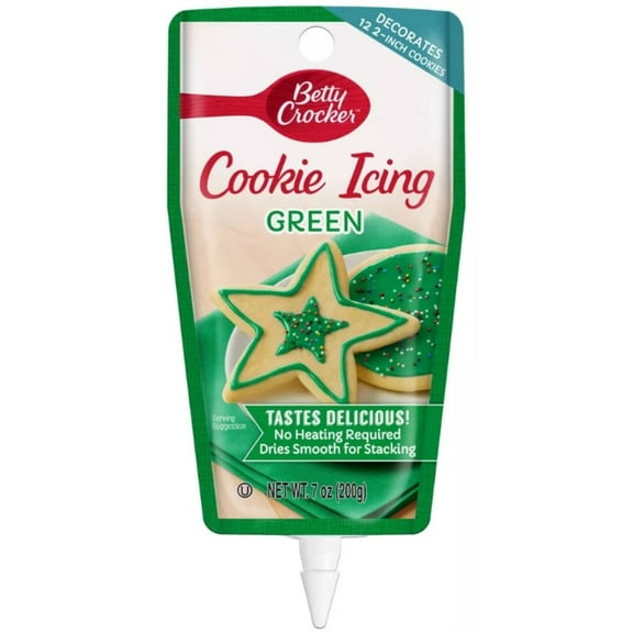 Betty Crocker Cookie Icing Green 7 oz (Pack of 5)