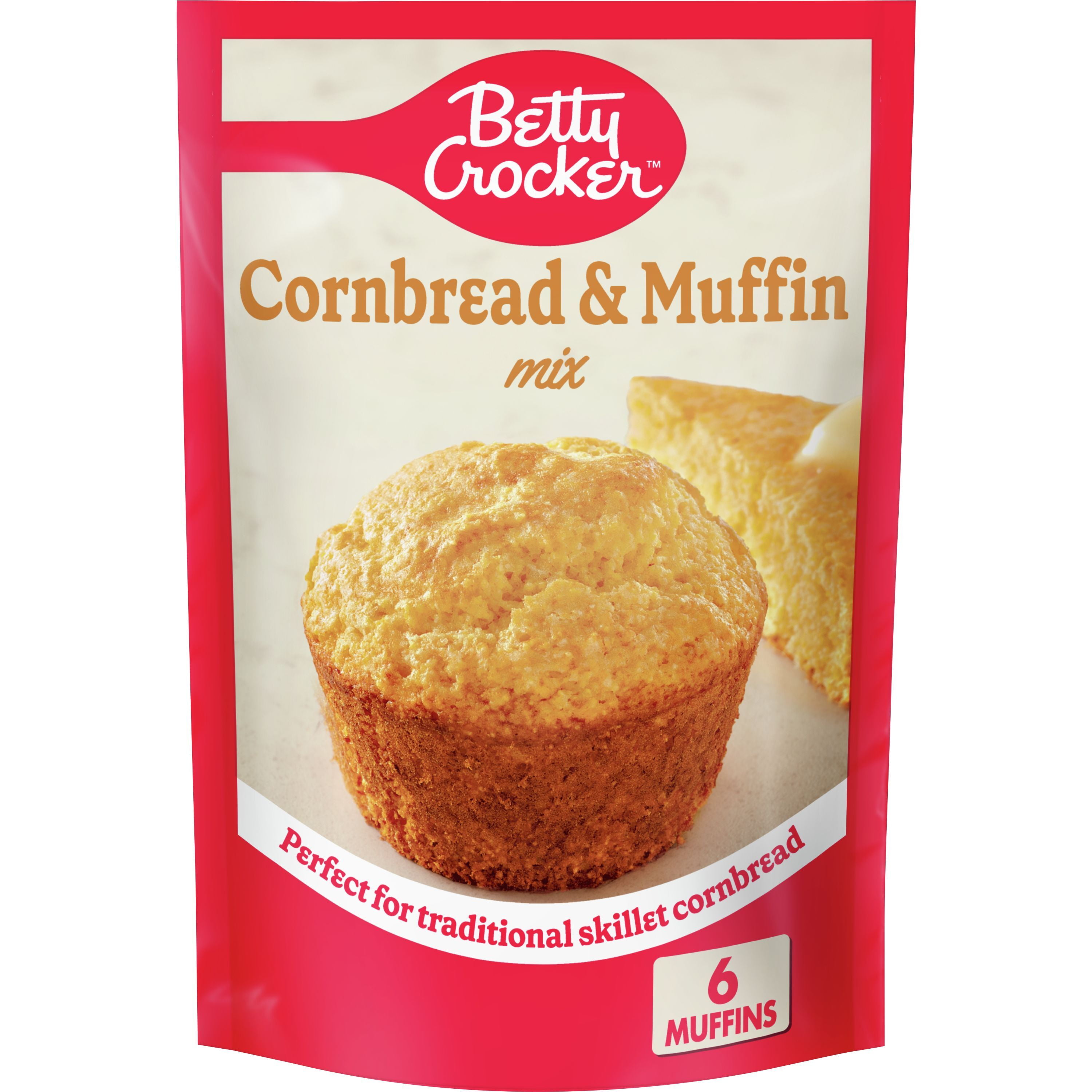 Betty Crocker Simple Homemade Cornbread and Muffin Baking Mix, Add Milk ...