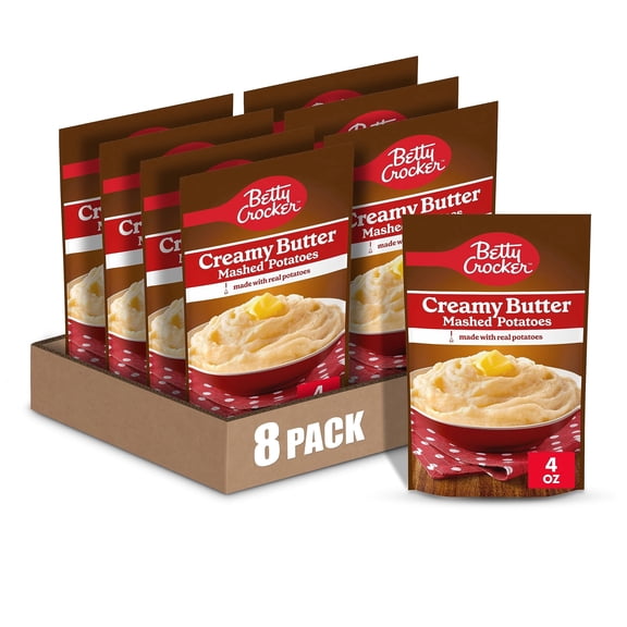 Betty Crocker Creamy Butter Mashed Potatoes, Made with Real Potatoes, 4 oz