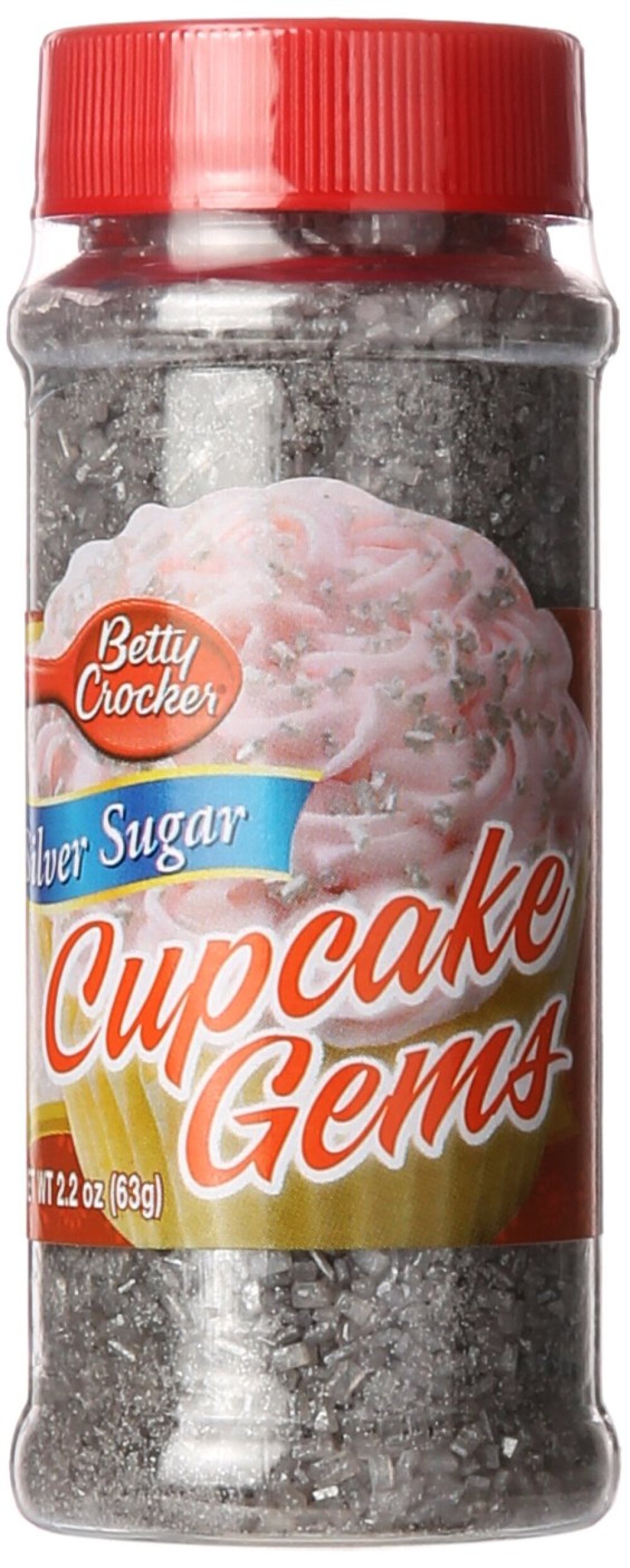 Betty Crocker Cupcake Gems 2oz-Silver Sugar - image 1 of 3